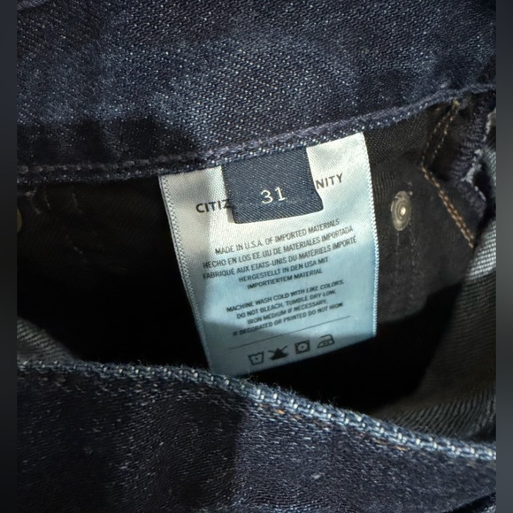 Citizens Of Humanity Ayla Baggy High Rise Wide Leg Jean Size 31 Dark Indigo - Picture 7 of 9